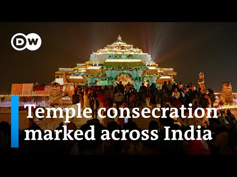 Prime Minister Modi inaugurates Hindu temple after decades-long dispute over site | DW News