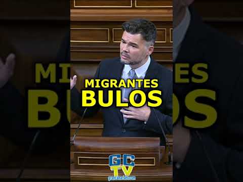 BULOS de los migrantes de las tres derechas Gabriel Rufián Congreso #pp #psoe #vox #sumar #podemos