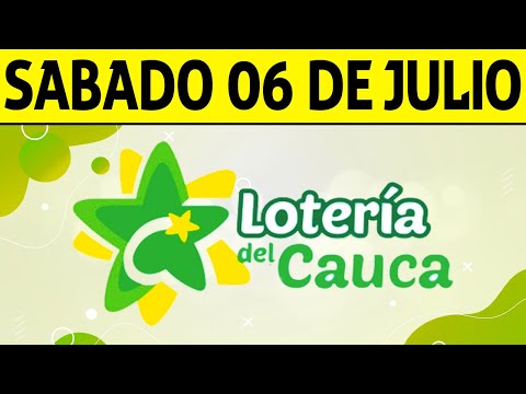 Resultados Lotería del CAUCA del Sábado 6 de Julio de 2024  PREMIO MAYOR