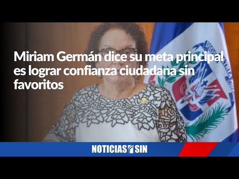 Procuradora Germán dice su meta es lograr confianza ciudadana sin favoritos