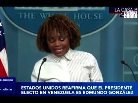 Casa Blanca no deja duda de a quien reconocen como Presidente electo de Venezuela