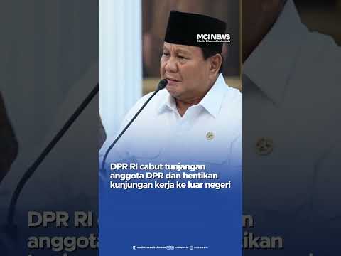 Video thumbnail Prabowo Hapus Tunjangan DPR dan Moratorium Kunker, Disepakati Bersama Parpol