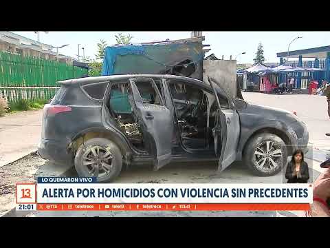 Muere hombre que fue quemado al interior de auto cerca de cárcel Santiago 1