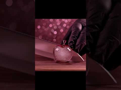 Slicing a Miniature Glass Apple | #ASMR #Satisfying #MiniatureArt