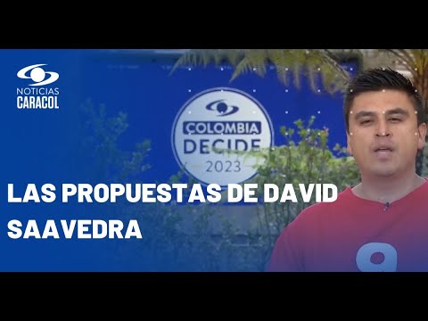 David Saavedra, candidato al Concejo de Bogotá, comparte sus propuestas