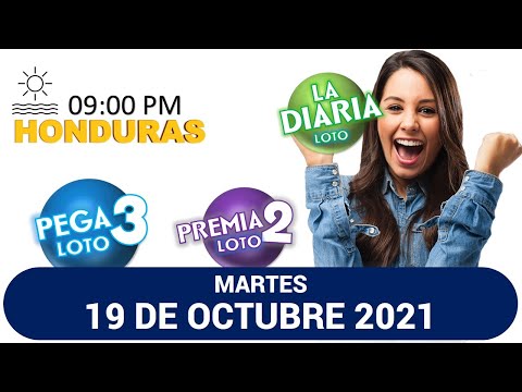 Sorteo 09 PM Loto Honduras, La Diaria, Pega 3, Premia 2, MARTES 19 de Octubre 2021 |?