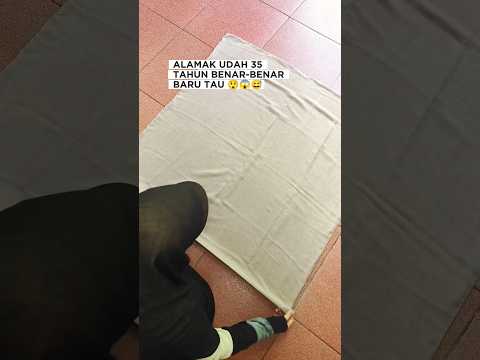 tips melipat hijab tidak ada bekas lipatannya untuk dibawa #lifehacks #tipsandtricks