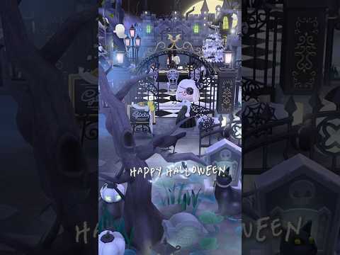 【ポケ森】 墓場前レストラン🍴👻【キャンプ場レイアウト】 #ポケ森 #halloween #animalcrossing #ポケ森コンプリート #shorts