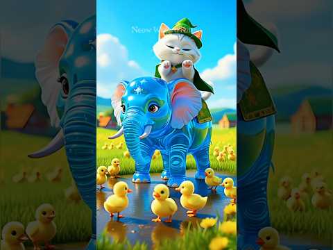 The Wizard Kitten Saves the Day Finding the Lost Little Ducks! #shorts #cats #animation