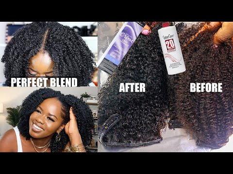 THE PERFECT NATURAL BLACK DYE ON YOUR HAIR EXTENSIONS TO BLEND WELL WITH YOUR NATURAL HAIR!