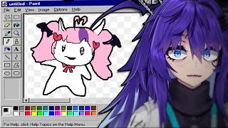 Drawing Vtubers from memory with a mouse.