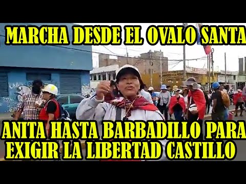 MOVILIZACIONES  DESDE OVALO DE SANTA ANITA HASTA PENAL BARBADILLO PARA PEDIR LIBERTAD CASTILLO