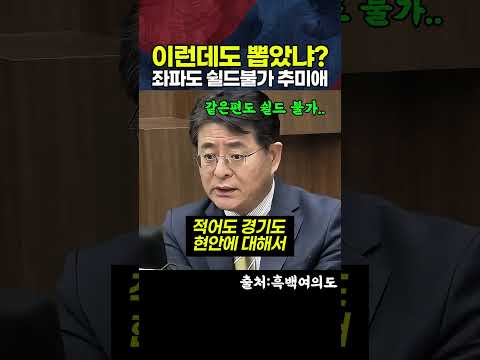 <strong>경기도민</strong>, 이런데도 뽑았나? 좌파도 쉴드 안되는 추미애