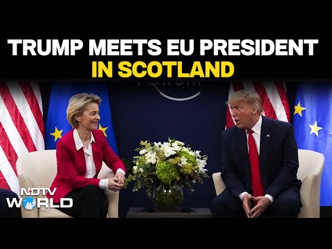 US President Trump Meets European Commission Chief Ursula Von Der Leyen In Scotland