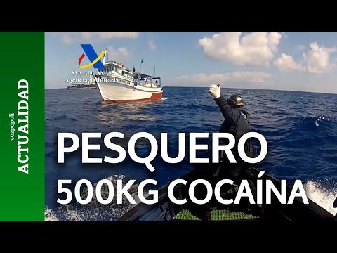 Interceptan un pesquero con 500 kilos de cocaína al noroeste de Canarias