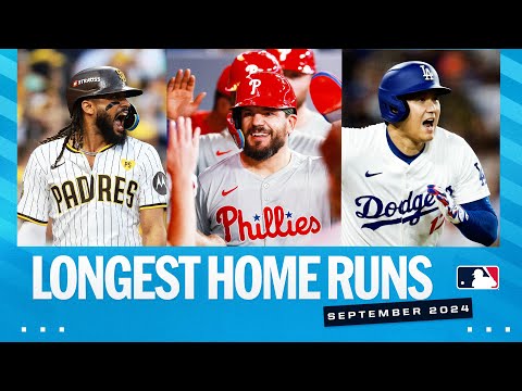 Longest homers of September 2024 (Ft. Fernando Tatis Jr., Shohei Ohtani, Kyle Schwarber AND MORE!)