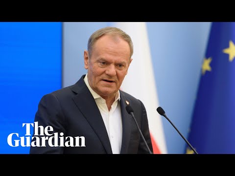 Polish prime minister Donald Tusk speaks to media after Ukraine meeting in Paris – watch live