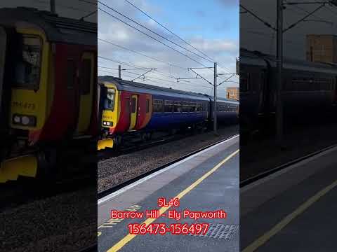 Class 156’s passing Retford (09/01/2022)
