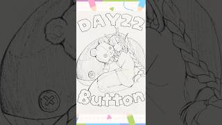 【#イラストメイキング】Day22「ボタン：Button」【 #inktober2025 】#shorts