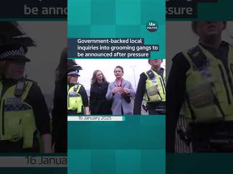 Government to back local inquiries into grooming gangs and order cold cases to be reopened #itvnews