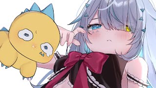 【 カメラON／ #雑談 】睡眠導入🦖お酒のみながらシールぺたぺたする【天唄サウ／Vtuber】
