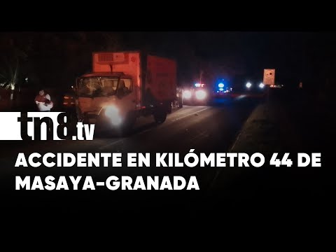 Fuerte accidente en la Carretera Masaya-Granada deja 3 heridos