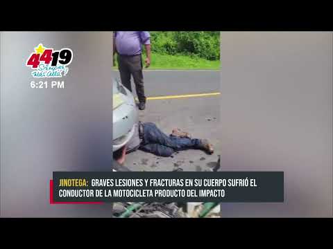 «Trágico choque en Jinotega»: Motociclista lucha por sobrevivir del accidente - Nicaragua