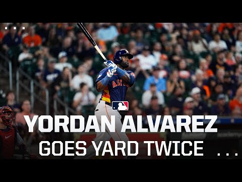 Yordan Alvarez hits 2 BLASTS against the Twins.
