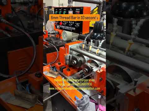 High Speed Thread Rolling Machine | 1 Meter Long 6MM Thread in Just 10 Seconds ⚡🔥 video thumbnail