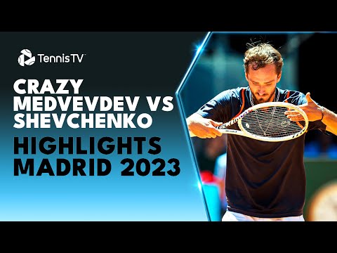 CRAZY Medvedev vs Shevchenko Highlights | Madrid 2023