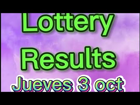 LOTTERY RESULTS HOY JUEVES 3 OCTUBRE 2024