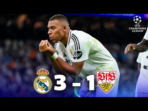 Real Madrid vs Stuttgart (3-1) | RESUMEN y GOLES | Champions League 2024/25