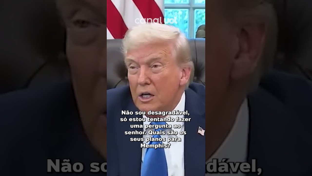 Trump manda repórter ficar quieta em entrevista e a chama de desagradável