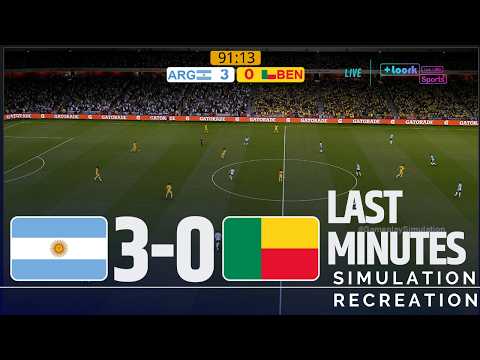 Últimos minutos ⚽ Argentina 3-0 <strong>Benin</strong>  El último partido <strong>de</strong> Messi 2026 ✅ | Simulación/Recreación