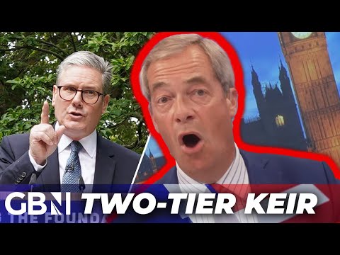 Nigel Farage warns UK is seeing ‘SOCIETAL BREAKDOWN’ - ‘Two-tier policing from two-tier Keir!'