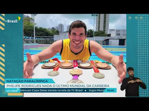 Nadador paralímpico Phelipe Rodrigues participa do último mundial da carreira