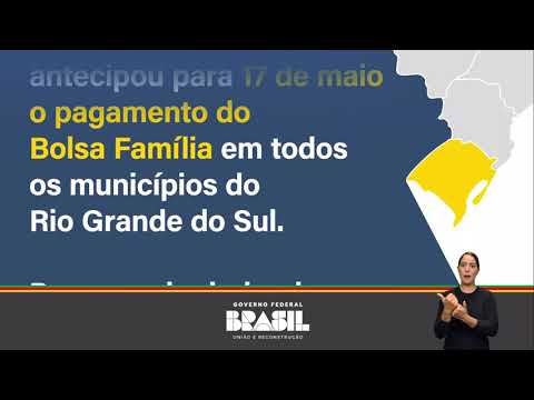 Governo Federal antecipou o pagamento do Bolsa Família no Rio Grande do Sul para o dia 17/05