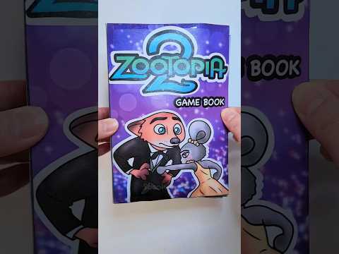 Zootopia 2 Blindbag Game Book 주토피아 2  블라인드백 게임북 papercraft #zootopia #disney #gamebook #asmr