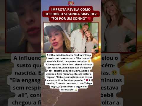 Lore Improta revela como descobriu segunda gravidez: “Foi por um sonho” 💖