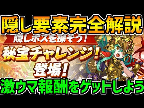秘宝チャレンジ2 隠し要素解説！激ウマ報酬をゲットしよう！編成紹介も【パズドラ】