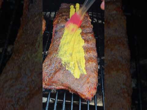 Cooking Ribs with Mustard not BBQ Sauce