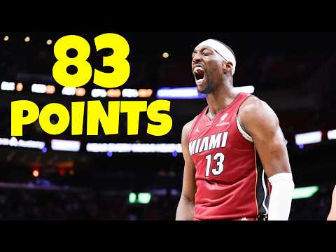 Bam Adebayo 83 Pts Passes Kobe Sets Heat Franchise Record vs Wizards!