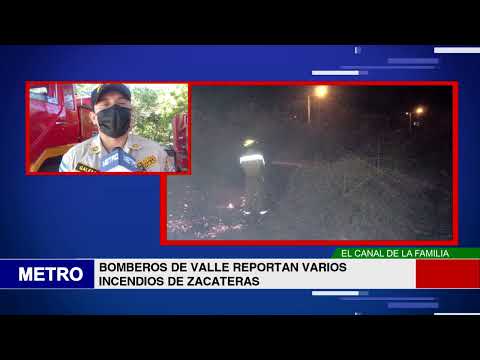 BOMBEROS DE VALLE REPORTAN VARIOS INCENDIOS DE ZACATERAS