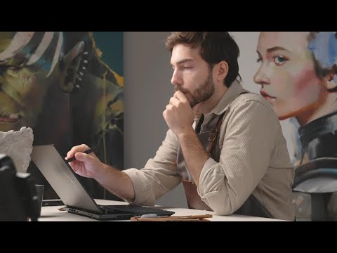 How Professional Artists Actually Make Paintings - ASUS Zenbook Pro 14 Duo OLED