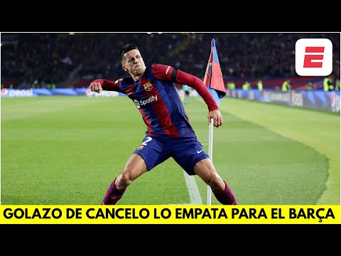 GOLAZO de JOAO CANCELO lo empata inmediatamente para el BARCELONA 1-1 vs PORTO | Champions League