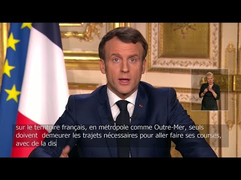 Coronavirus - Emmanuel Macron : Seuls doivent demeurer les trajets nécessaires
