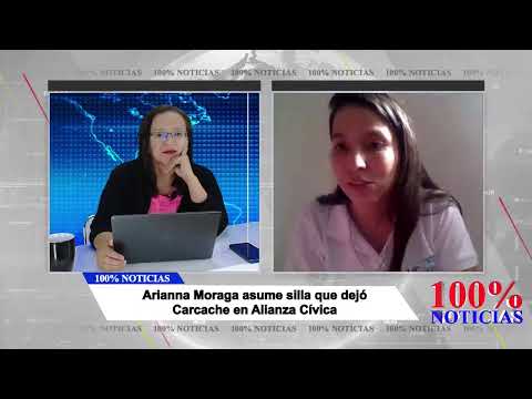 100% Entrevistas | Arianna Moraga asume silla que dejó Carcache en Alianza Cívica