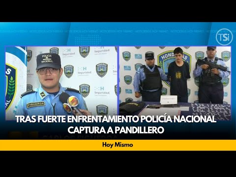 Tras fuerte enfrentamiento Policía Nacional captura a pandillero en San Pedro Sula