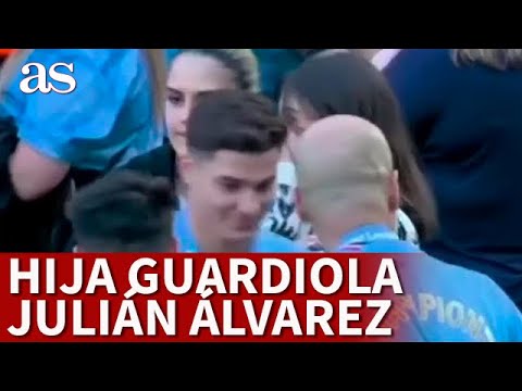 Pillada HIJA DE GUARDIOLA con JULIÁN ÁLVAREZ: VIRAL en INGLATERRA y ARGENTINA | AS