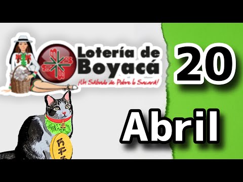 Resultado LOTERIA DE BOYACA Sabado 20 de Abril de 2024